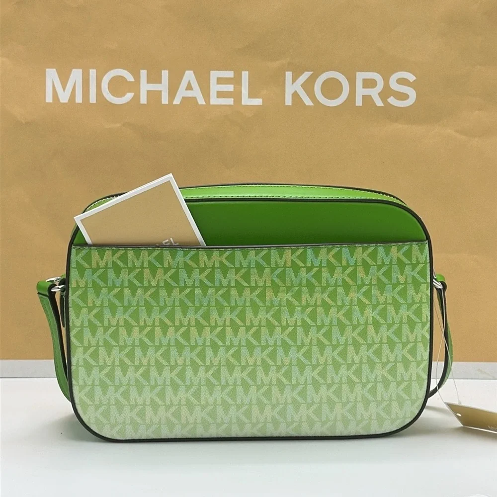 Michael Kors Jet Set Large East West Ombré Signature Logo Crossbody Body Jungle
